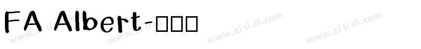 FA Albert字体转换